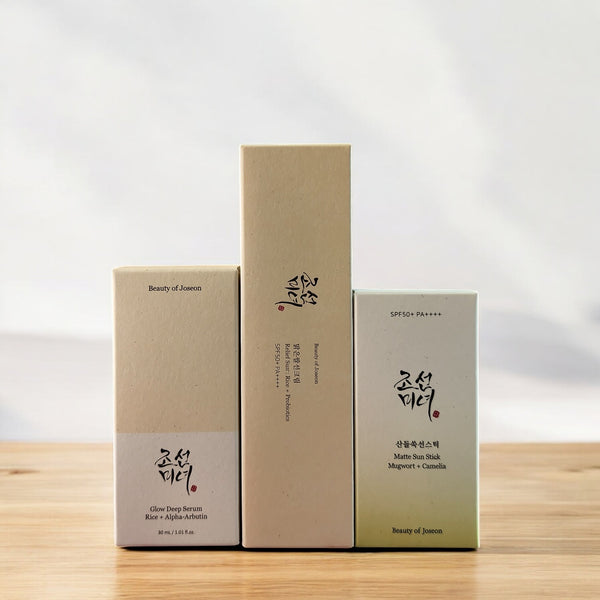 [Beauty of Joseon] Skincare Set – Glow Deep Serum, Relief Sun, and Matte Sun Stick