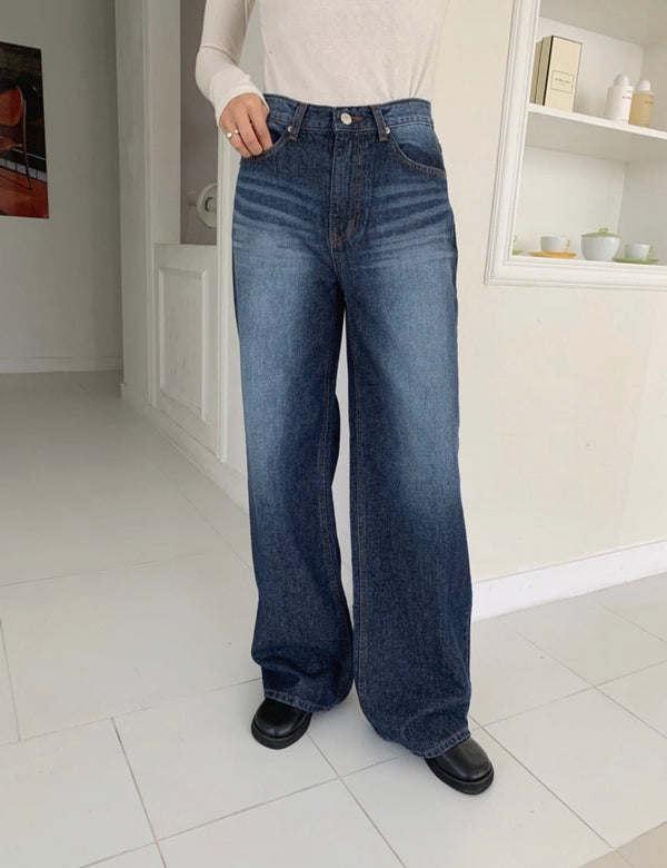 Women's Wide-Leg High-Waisted Denim Jeans