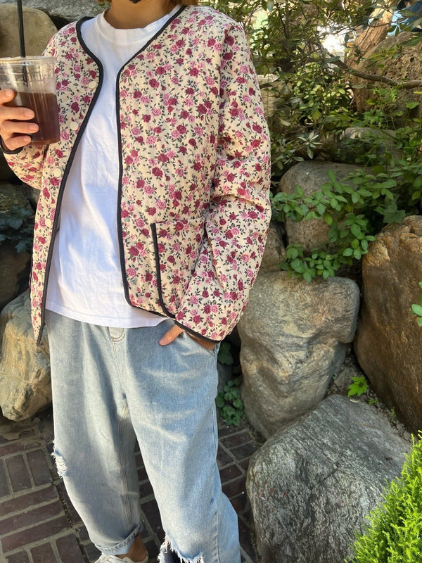 AC Corduroy flower Kkalkkal Jacket