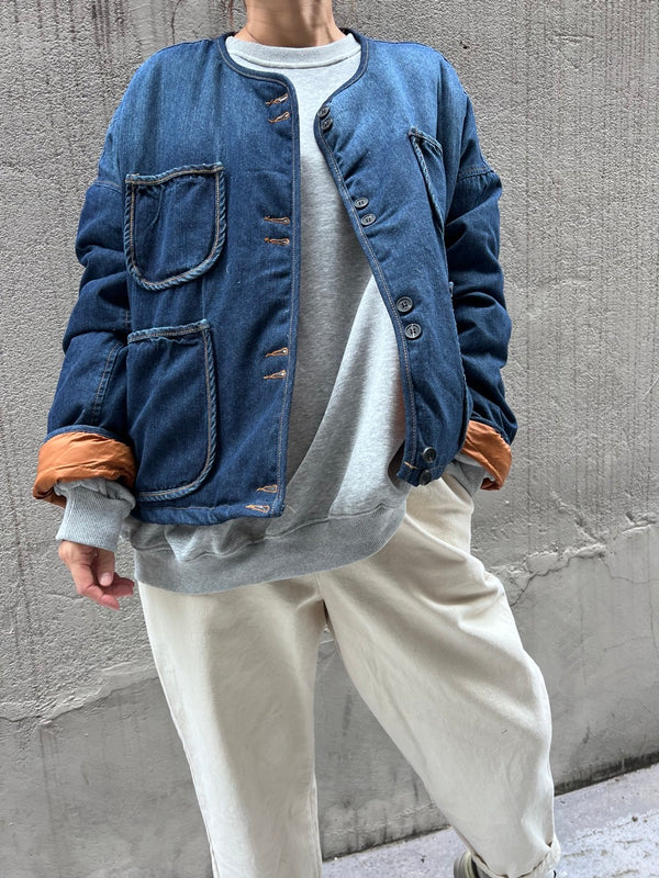 AC Goose Down Denim Jacket Goose Down 100%