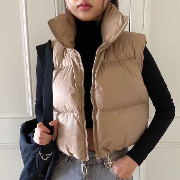 AC Short Puffer Vest 숏패딩 재킷