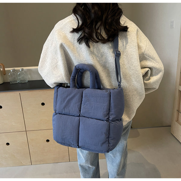 AC Quilted Puff Tote Bag